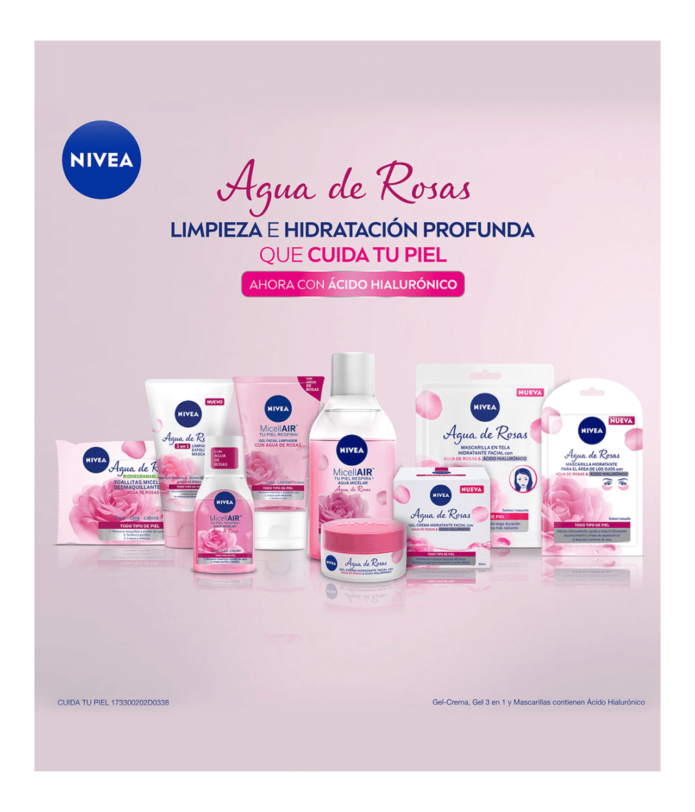 Agua Micelar con Agua de Rosas 400 ML