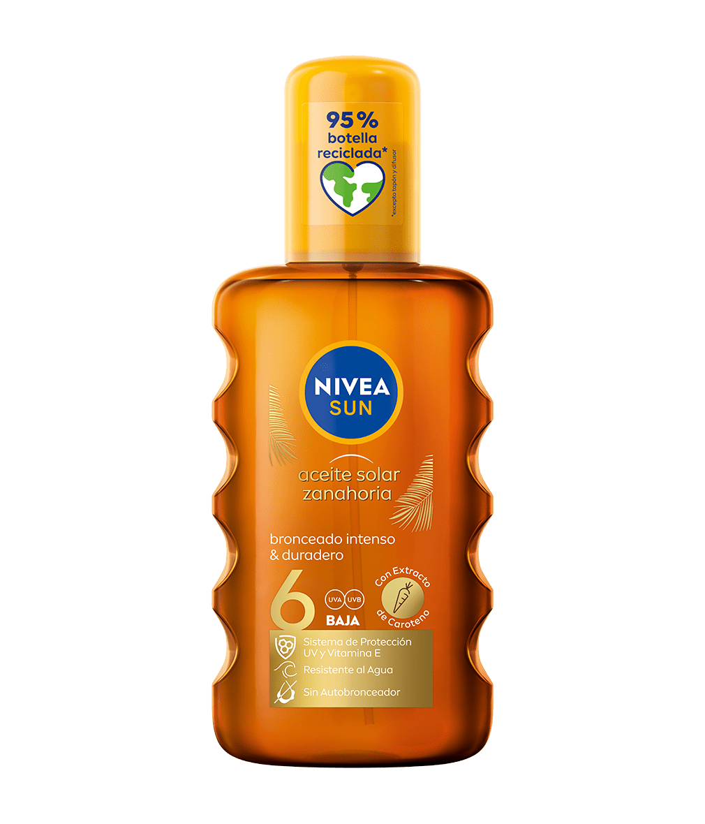 Bronceado Intenso Spray Solar Zanahoria FP 6 200 ml | NIVEA SUN