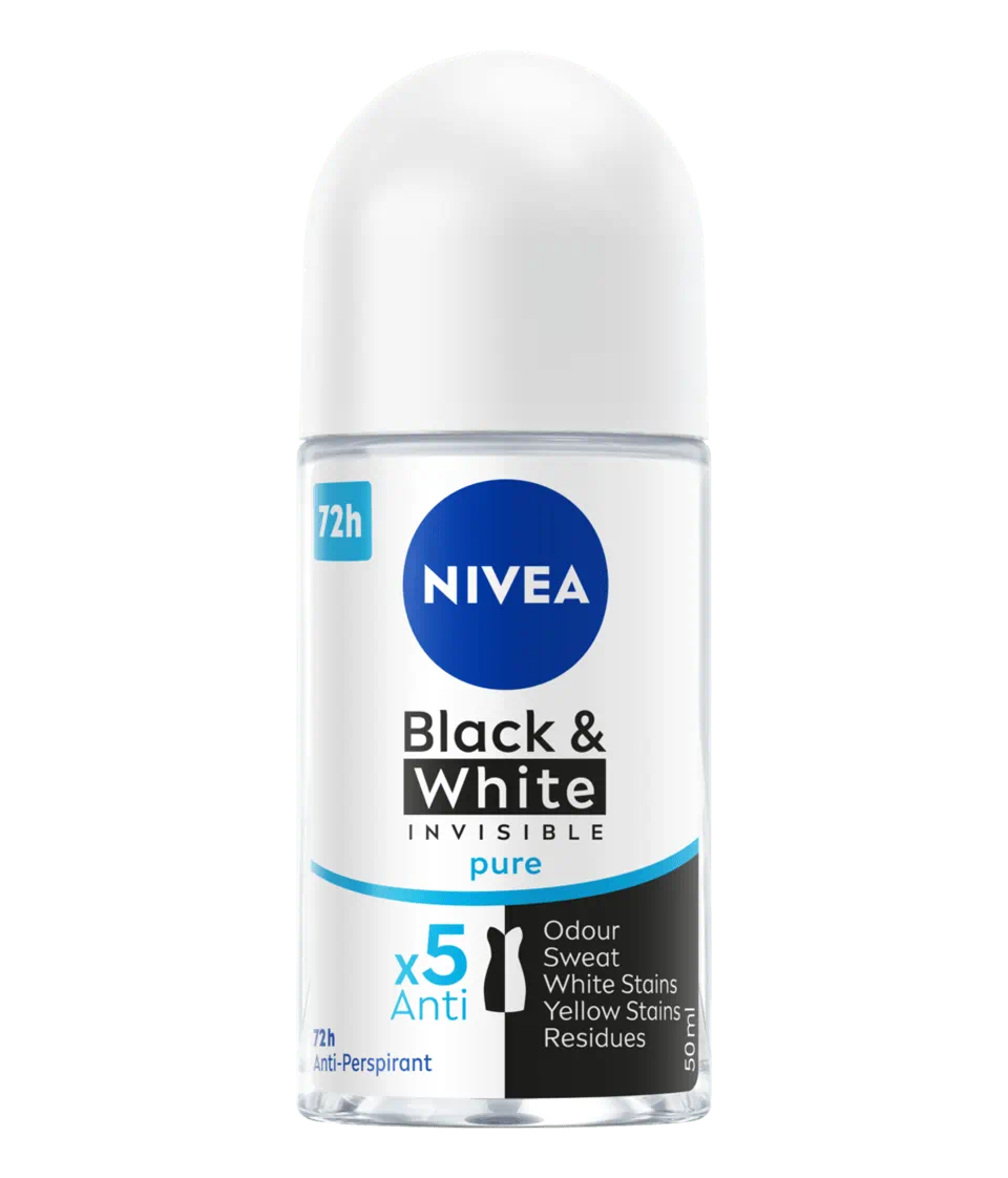 Nivea แบล็ค แอนด์ ไวท์ อินวิซิเบิ้ล เพียว โรลออน