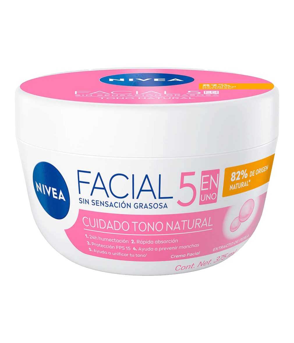 NIVEA Crema Facial 5en1 Aclarado Natural 375ml