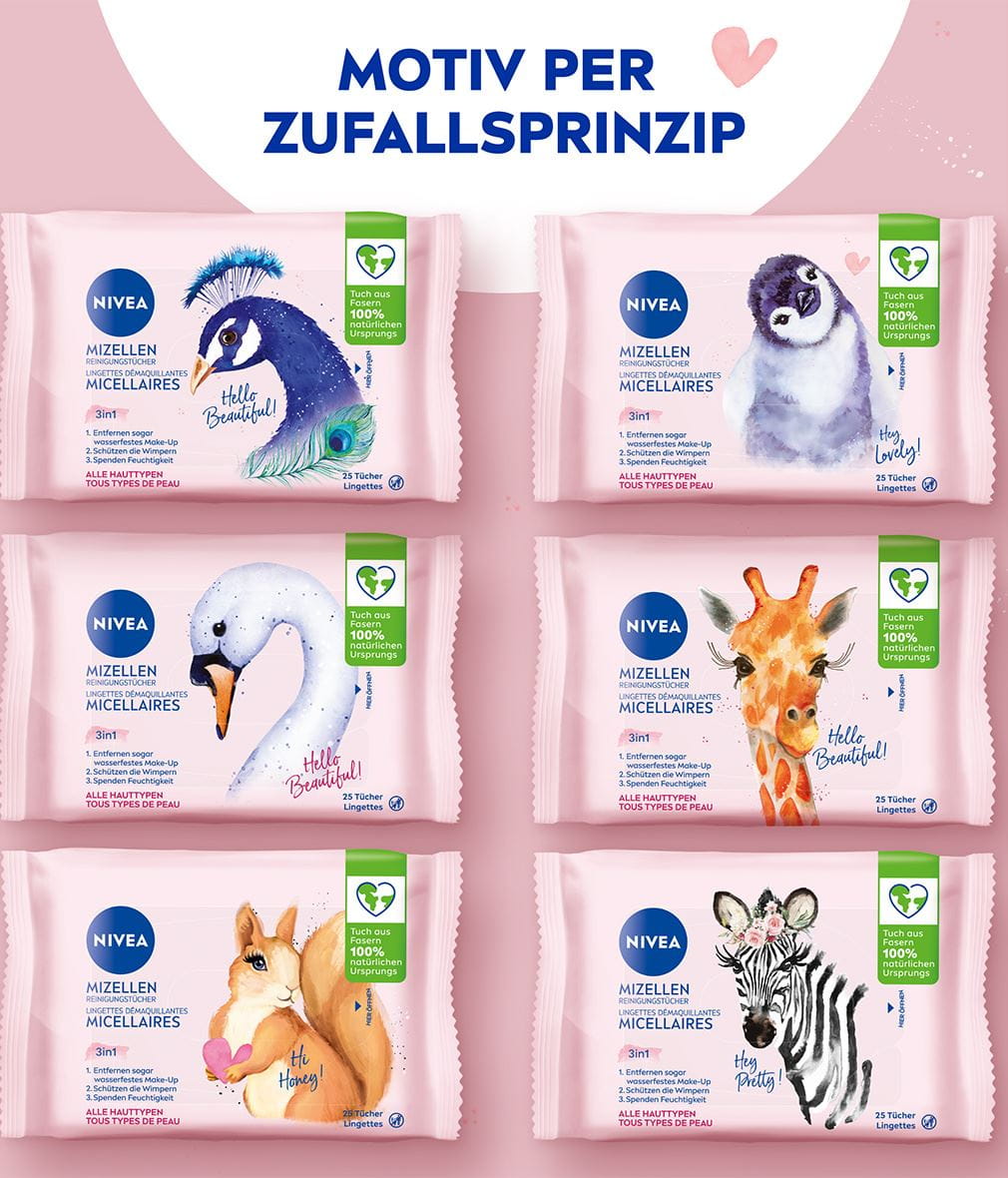 NIVEA Mizellen Reinigungstücher 25 Stück Limited edit. 