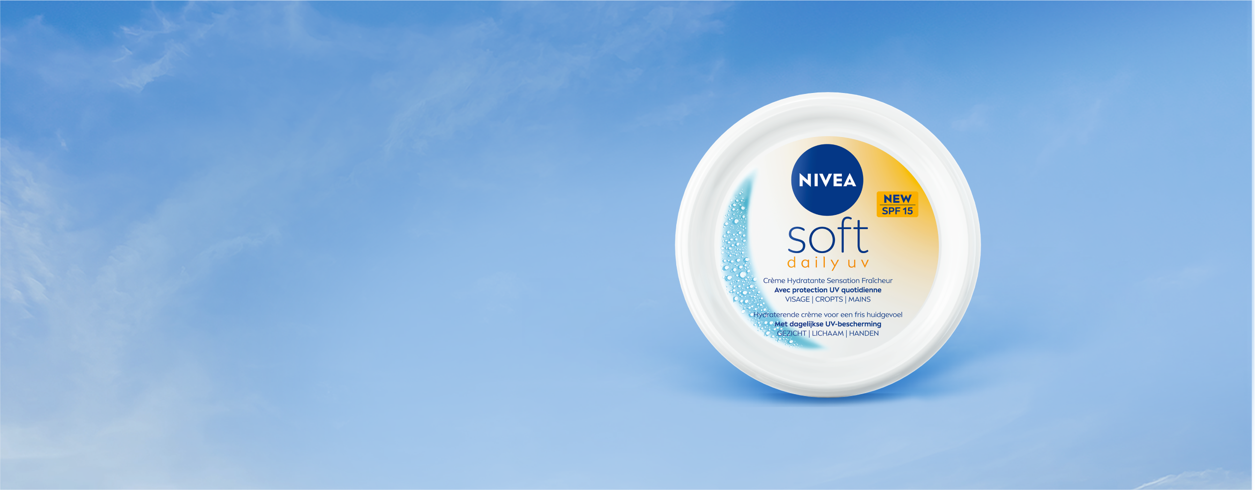 NIVEA SOFT - VOOR LANGDURIGE HYDRATATIE MET SPF15