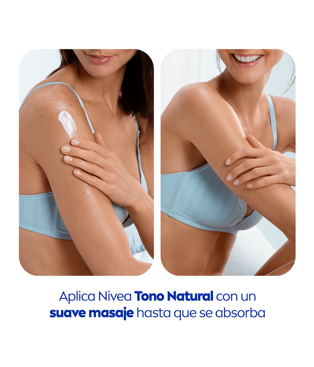 Crema corporal aclarante Nivea Tono Natural Efecto Satín