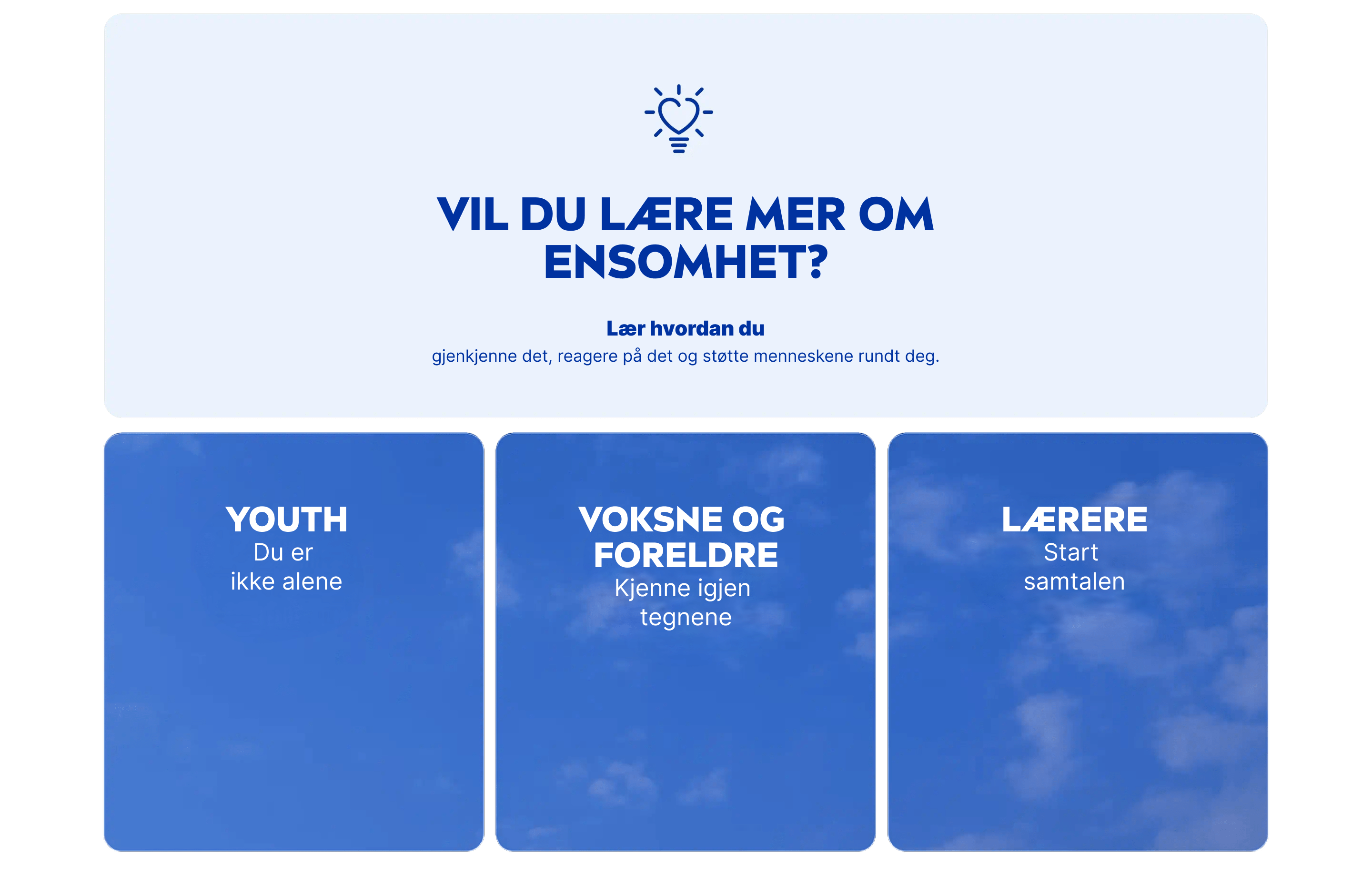 Vil du lære mer om ensomhet?