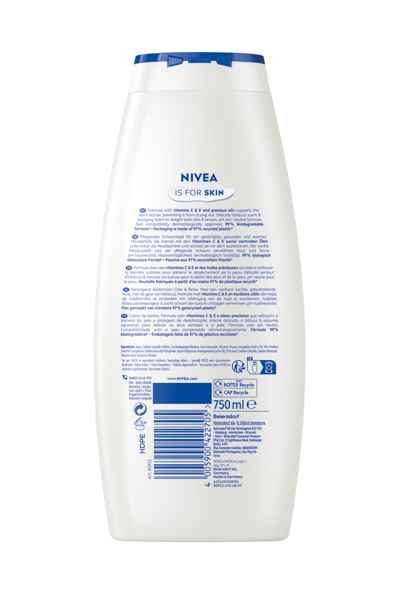 ZA_80922-04500-90_Nivea_Caring_Bath_Foam_Care_Relax_750ml_Bottle_BOP