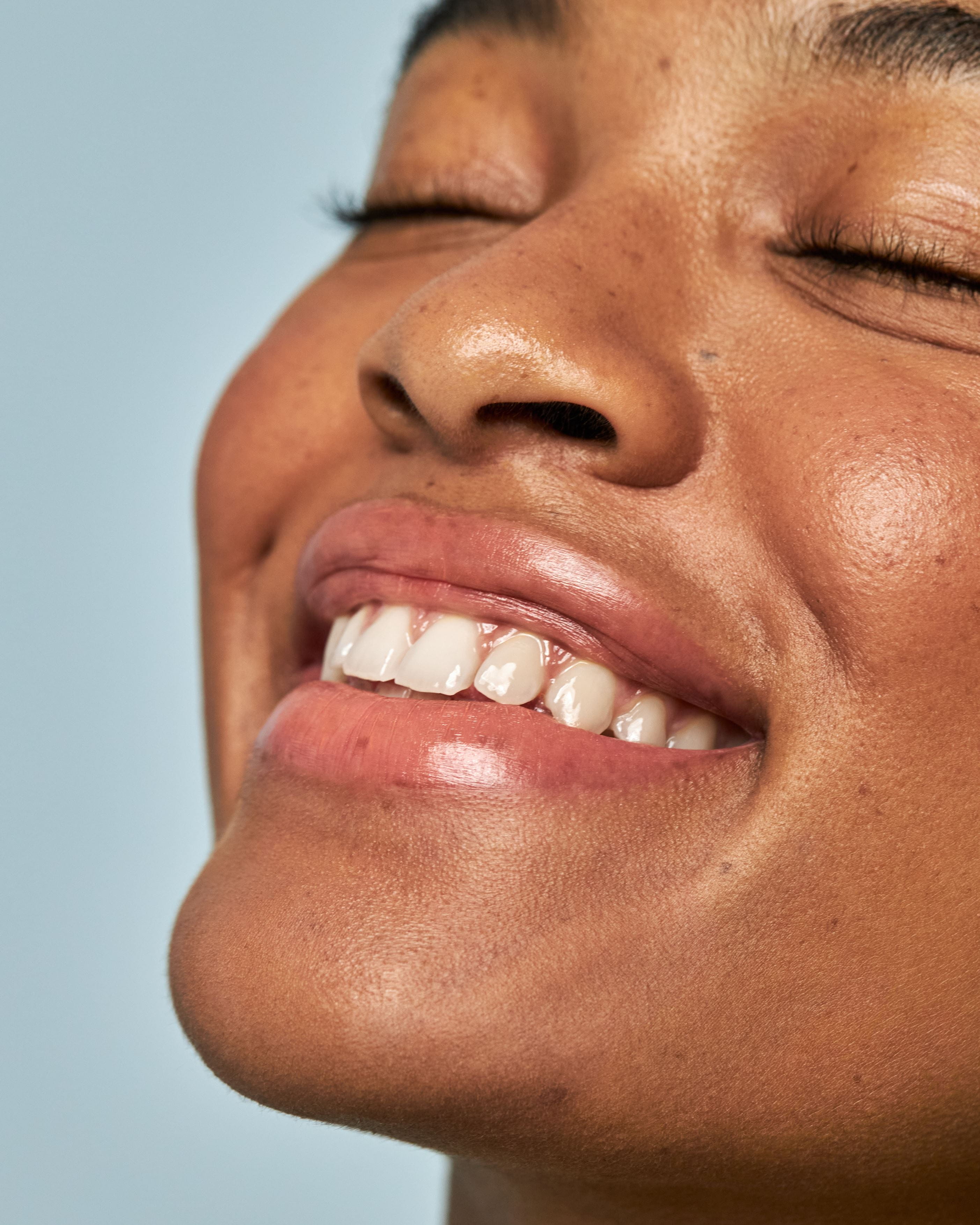 Woman smiling