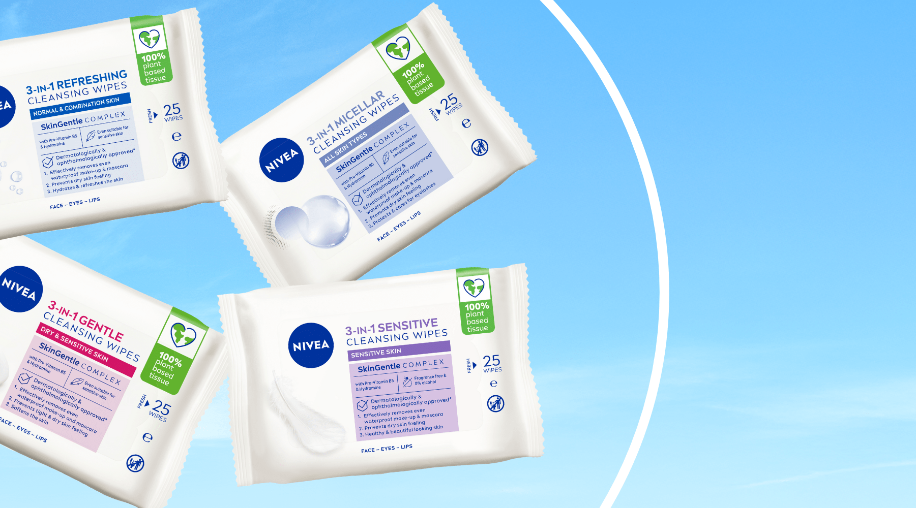 NIVEA BIODEGRADABLE FACE CLEANSING WIPES