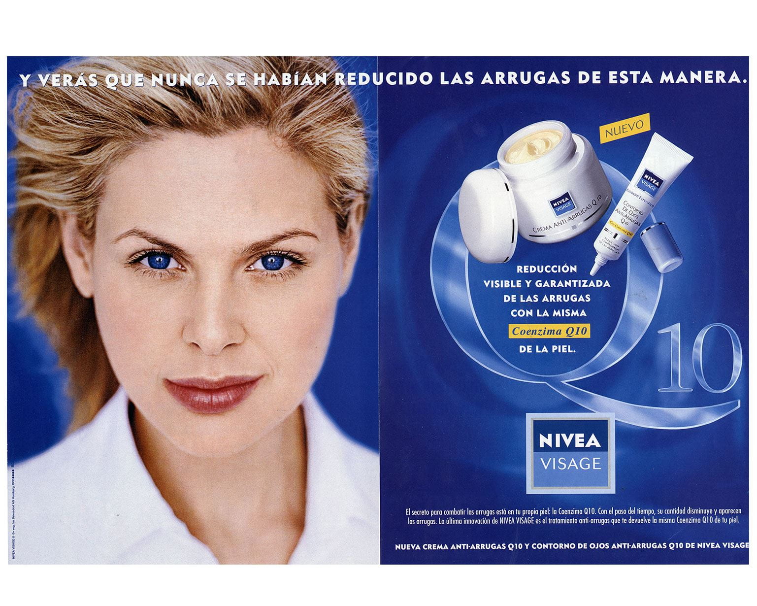 Anúncio NIVEA Visage Q10 de 1998