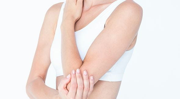 drsná pokožka na lakťoch