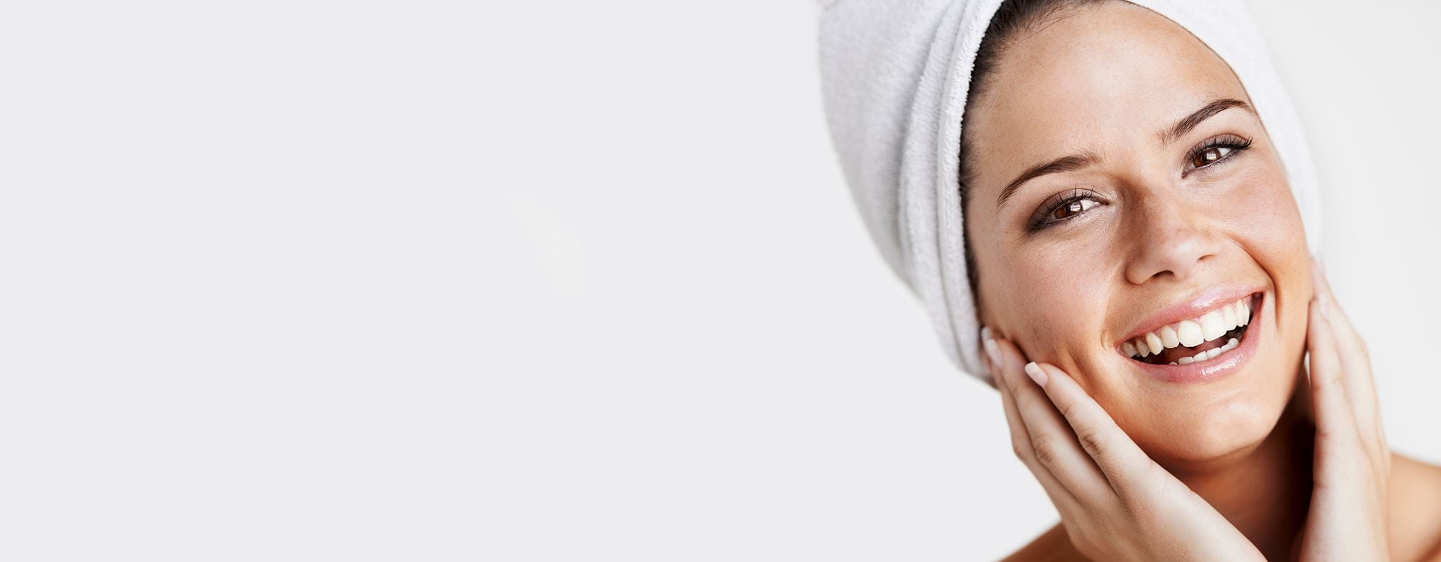 woman without dead skin face