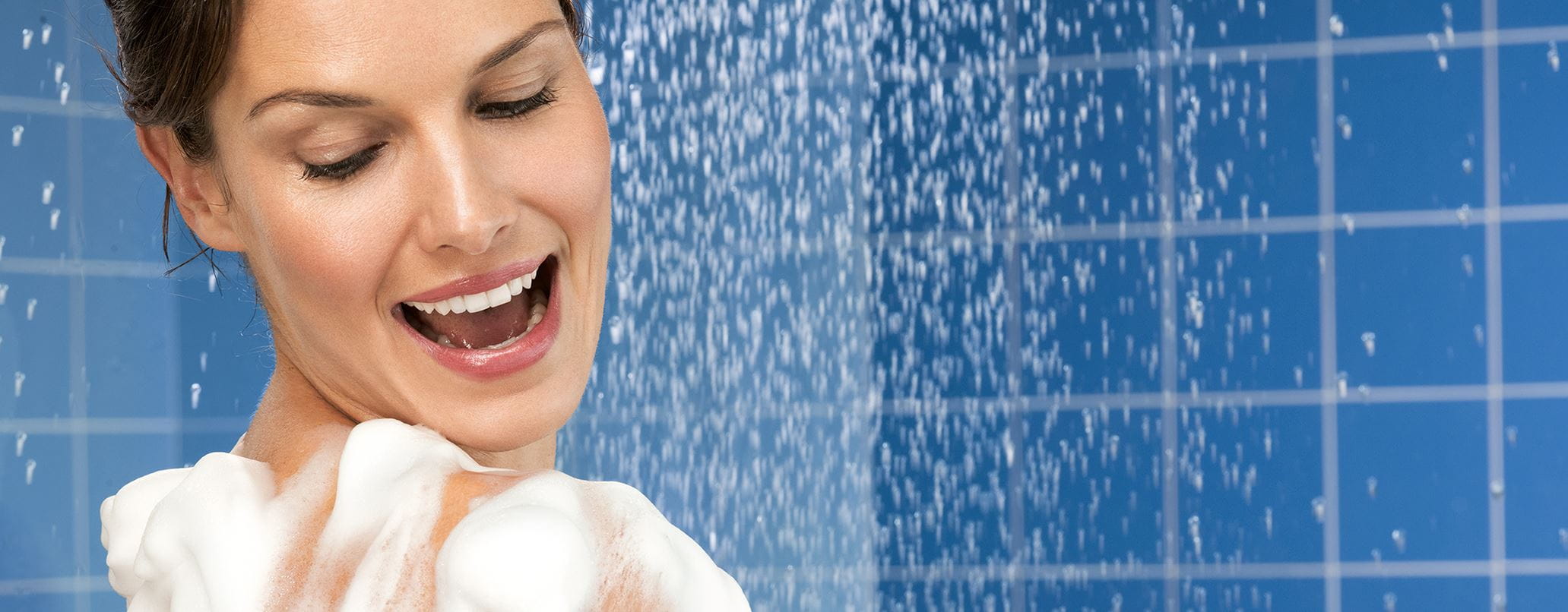 lady knowing how to shower properly