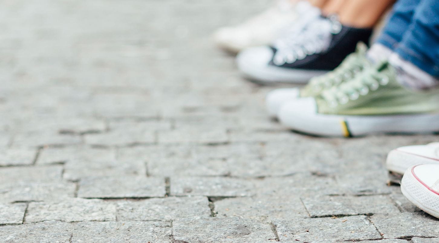 Sapatos de adolescentes