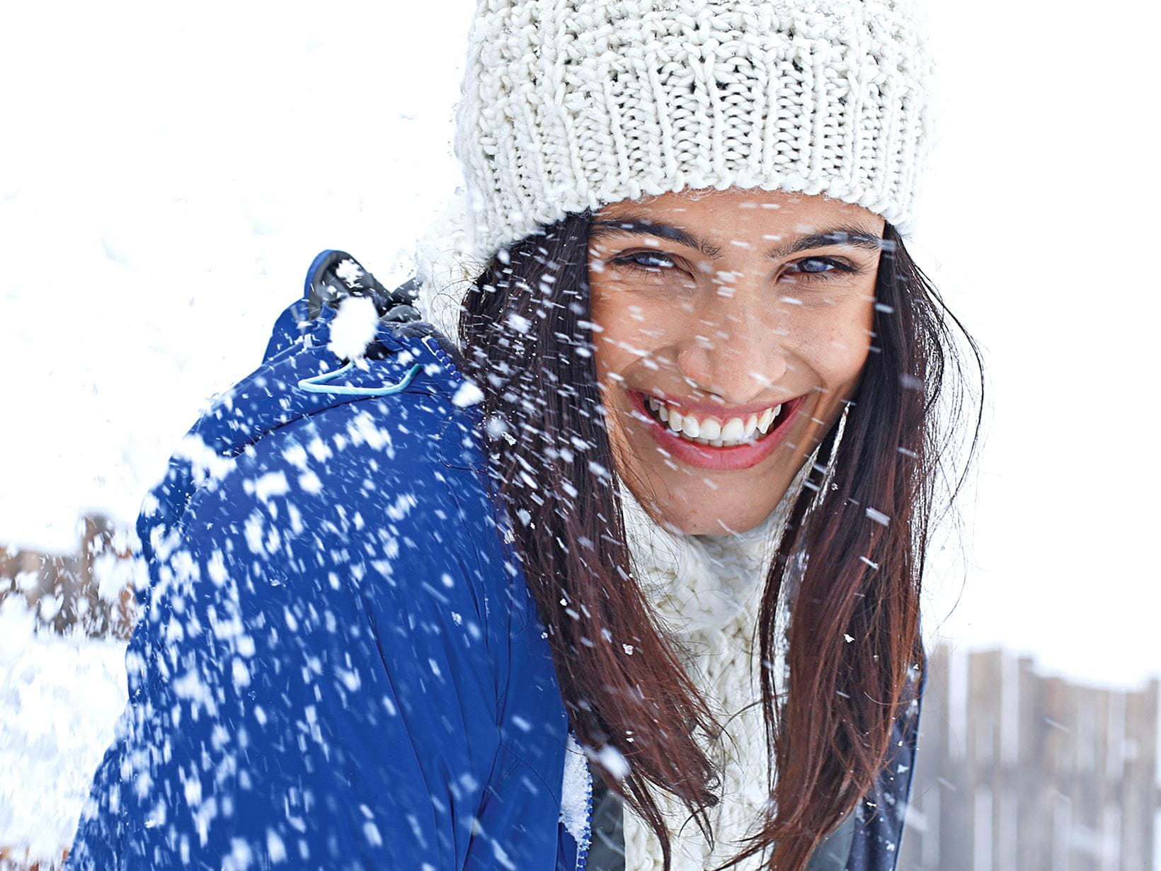 Combination skin in winter