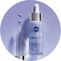 Hyaluronic serum package from Nivea