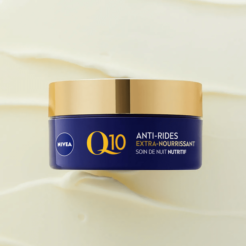 Nivea Q10 product against wrinkles.