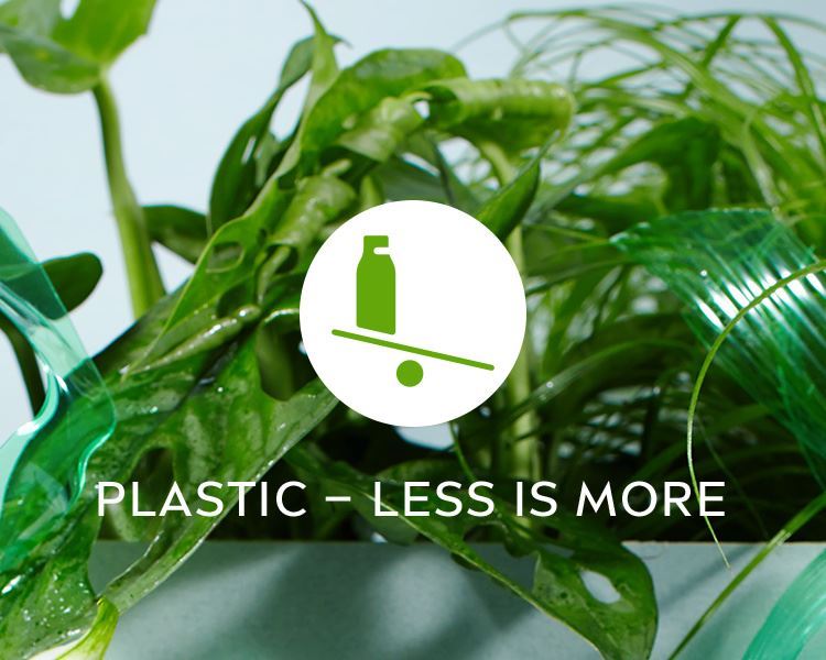 less plastic