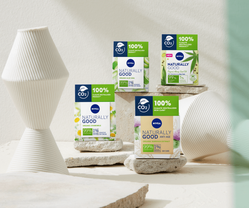 климатично-неутрализирани продукти, NIVEA Naturally Good, дневен крем за лице