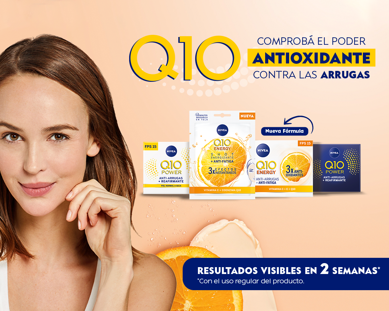 Banner de cremas Faciales Q10