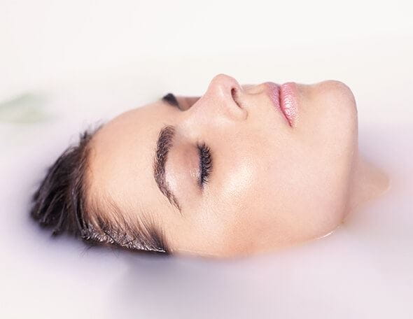 Natürliche Schönheit durch Milch