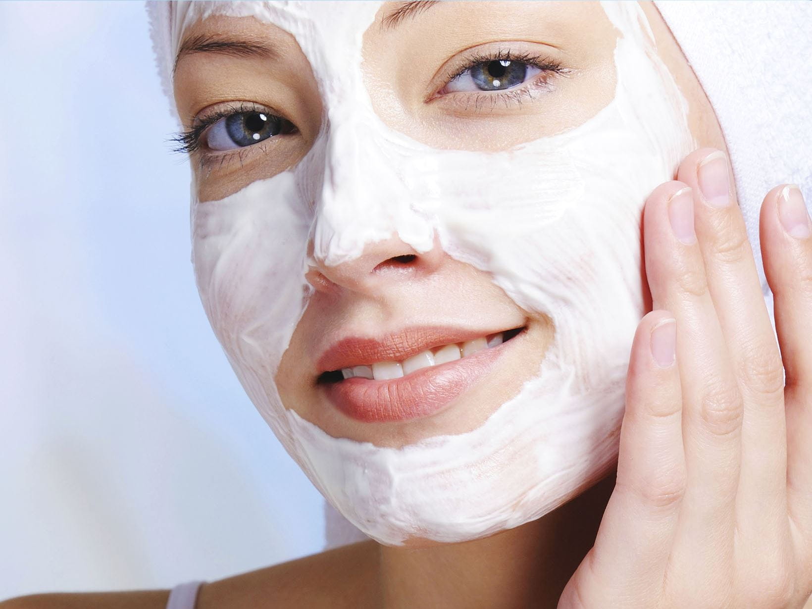 Masken mit Milchprodukten