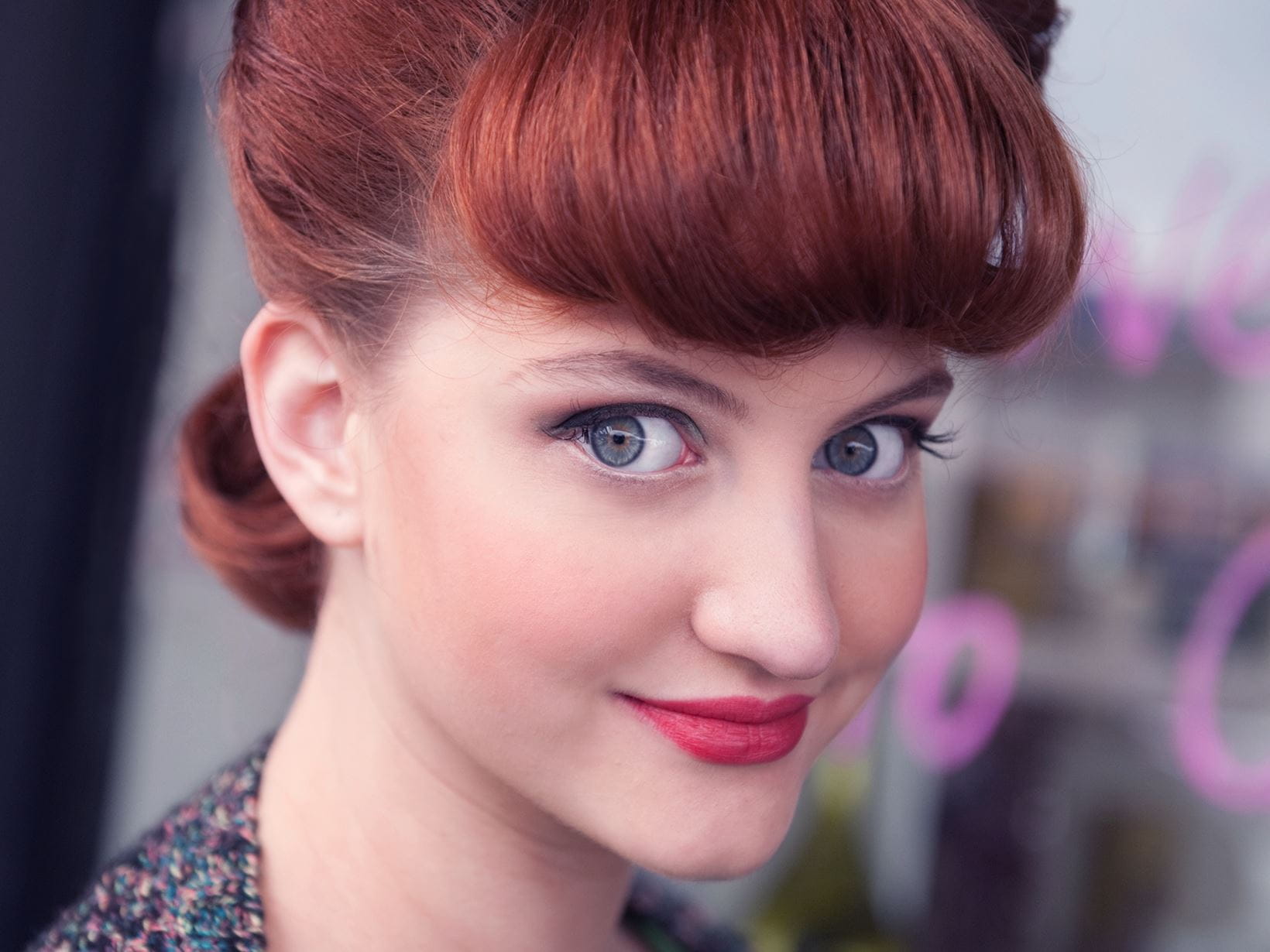 Halblange Frisuren Vintage Look