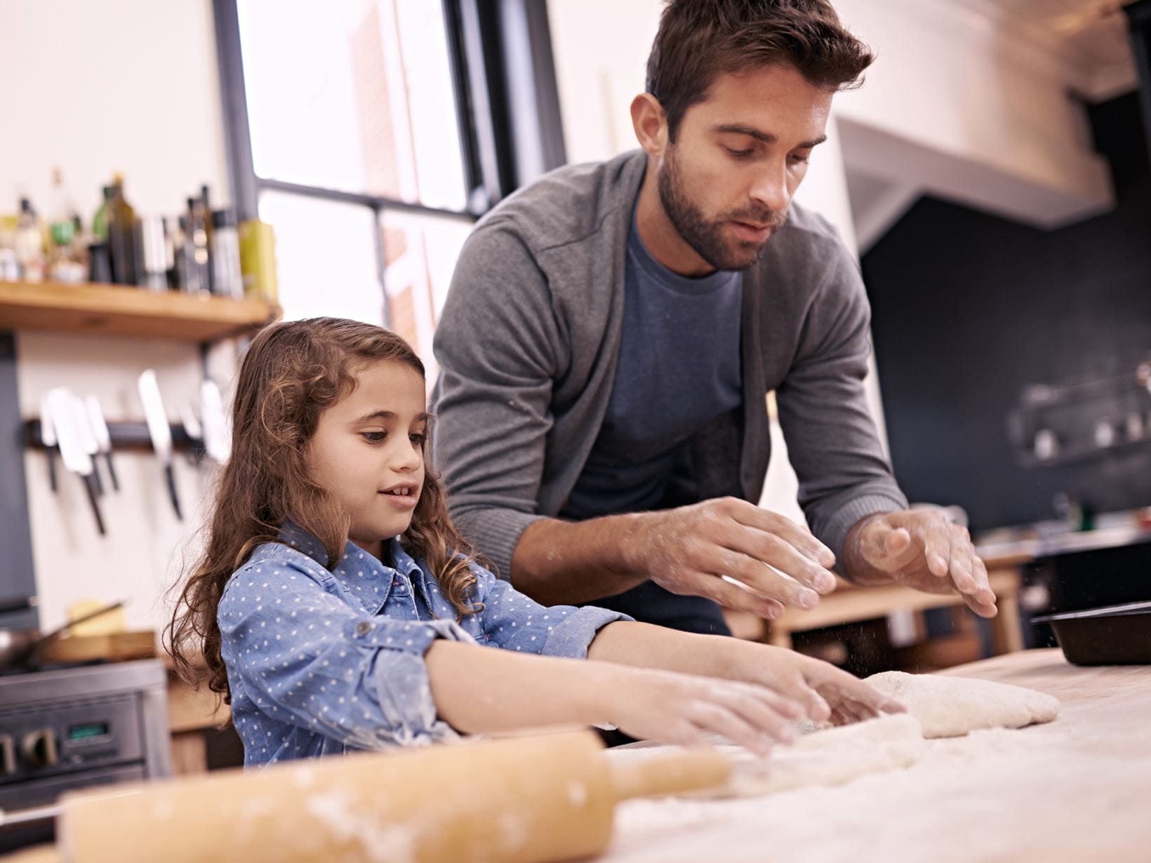 gemeinsam kochen oder backen