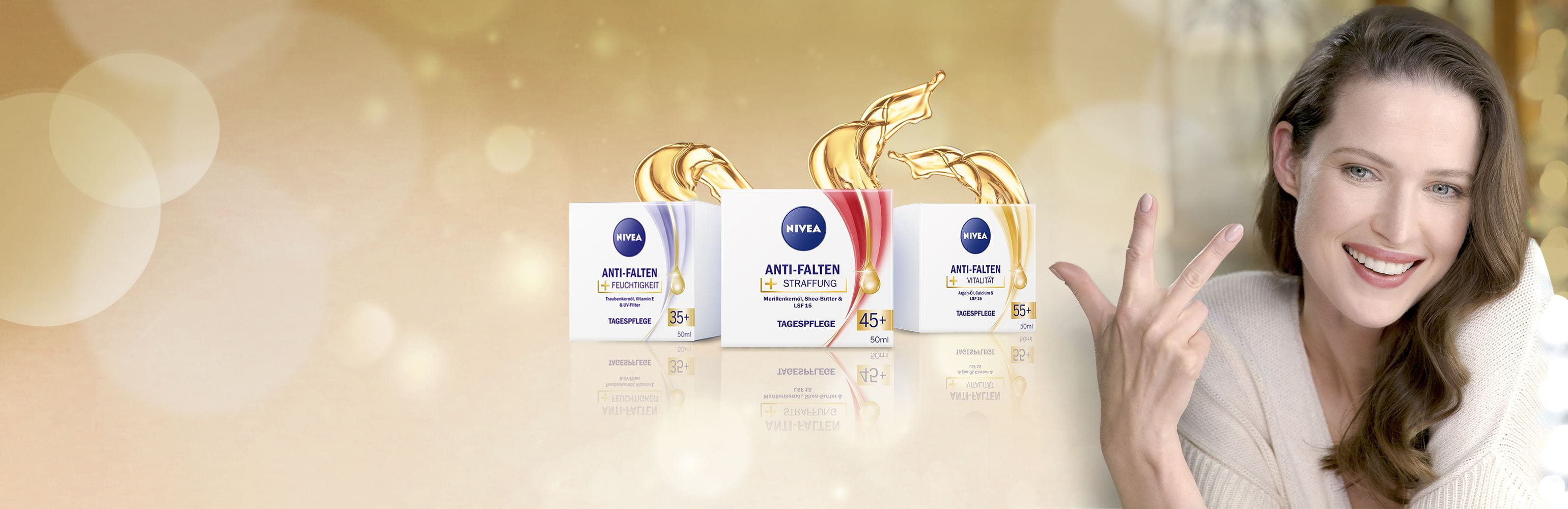 NIVEA Anti-Falten + Cremes Stage Teaser
