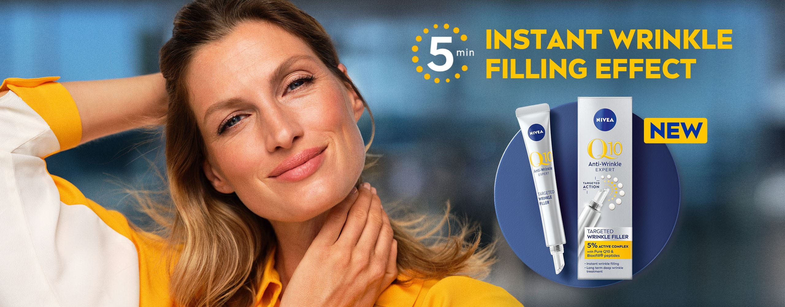 Q10 targeted wrinkle filler