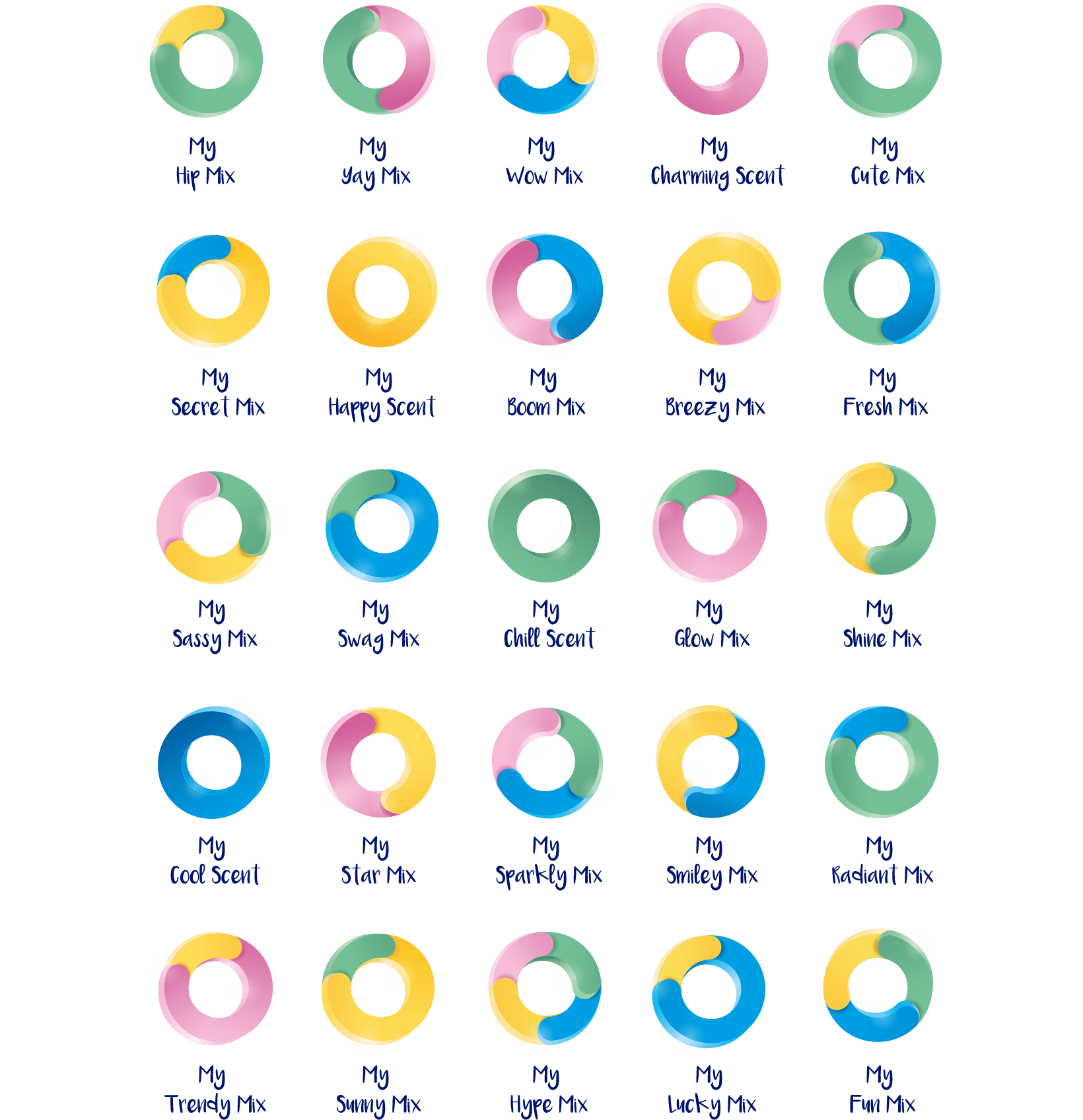 Soft Mix Me - 25 possibilities