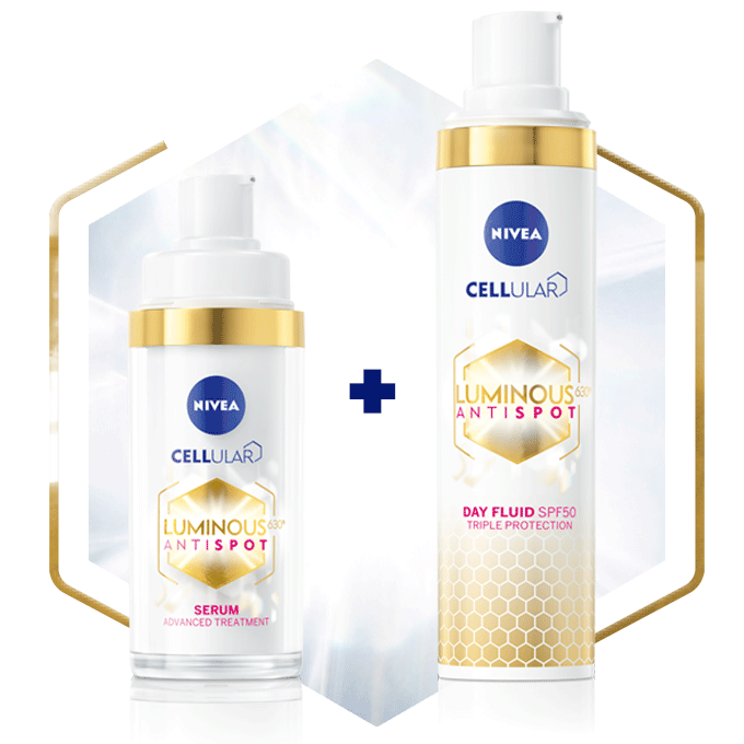 Активен серум LUMINOUS630 за третиране на пигментни петна, Дневен флуид LUMINOUS630 със SPF50