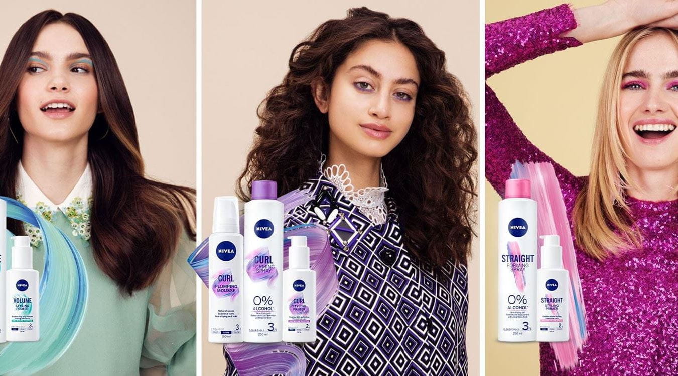 Стилизираща серия за коса NIVEA, грижа за коса, стилизиращи продукти