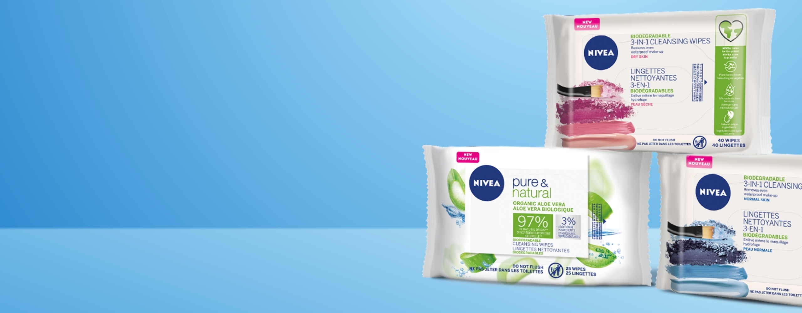 Lingettes pour le visage écologiques.