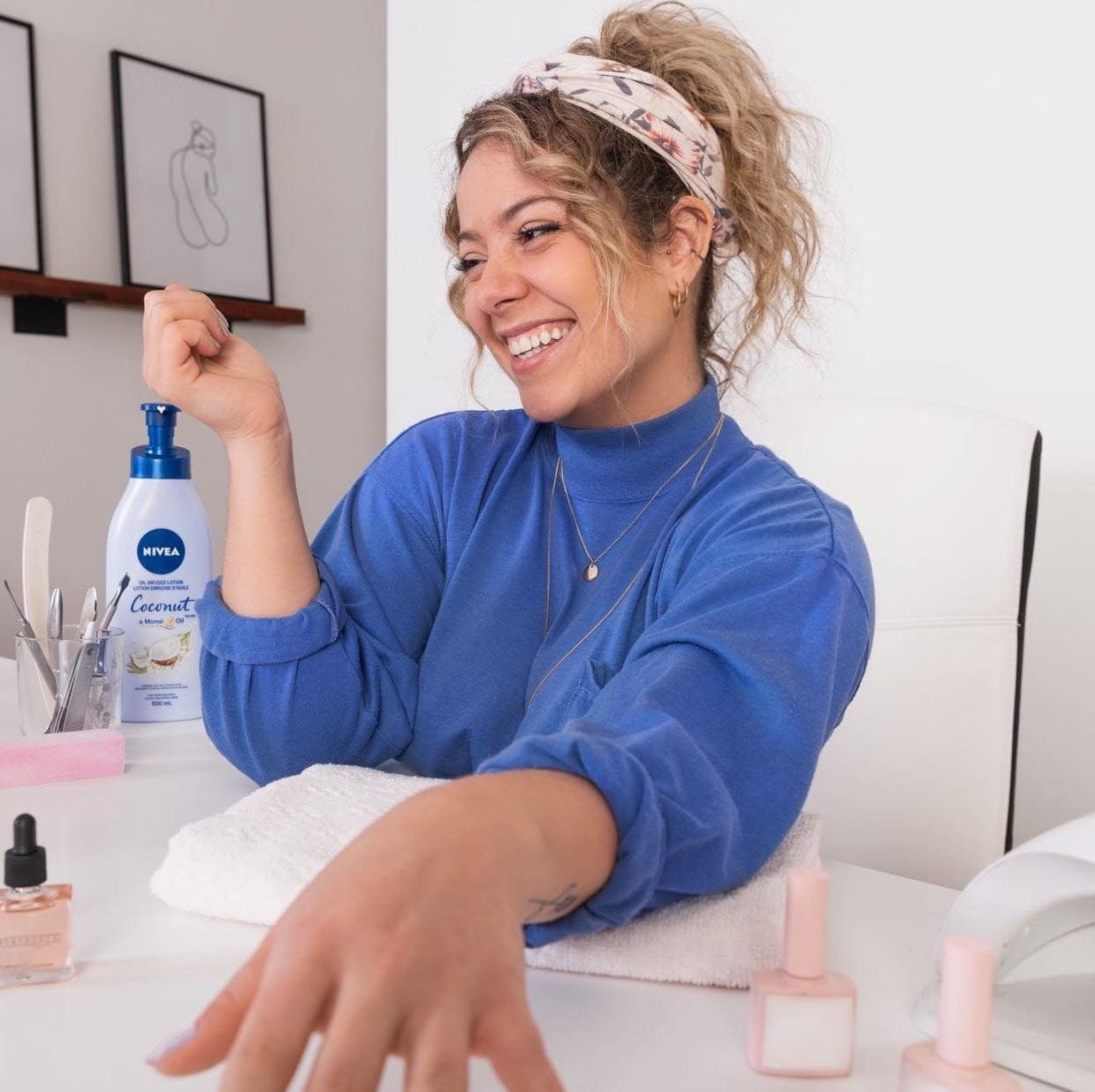 Rosalie using NIVEA Oil Infused