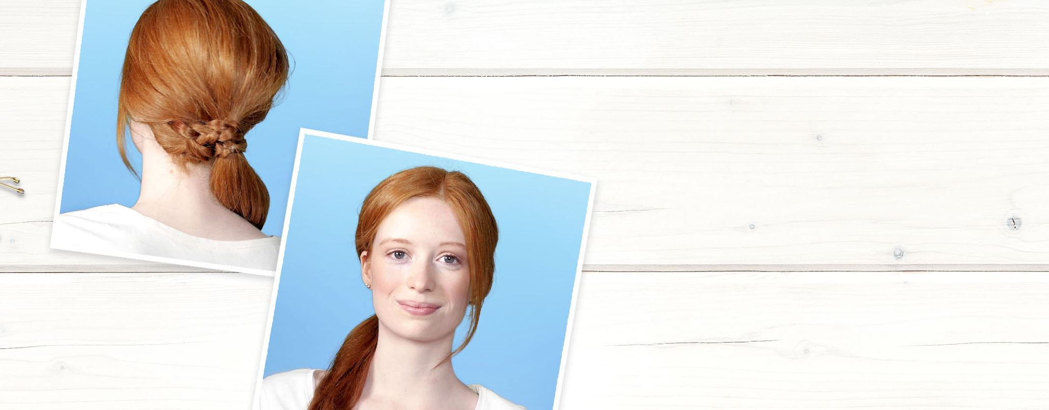 Coiffure tendance: queue de cheval enroulée