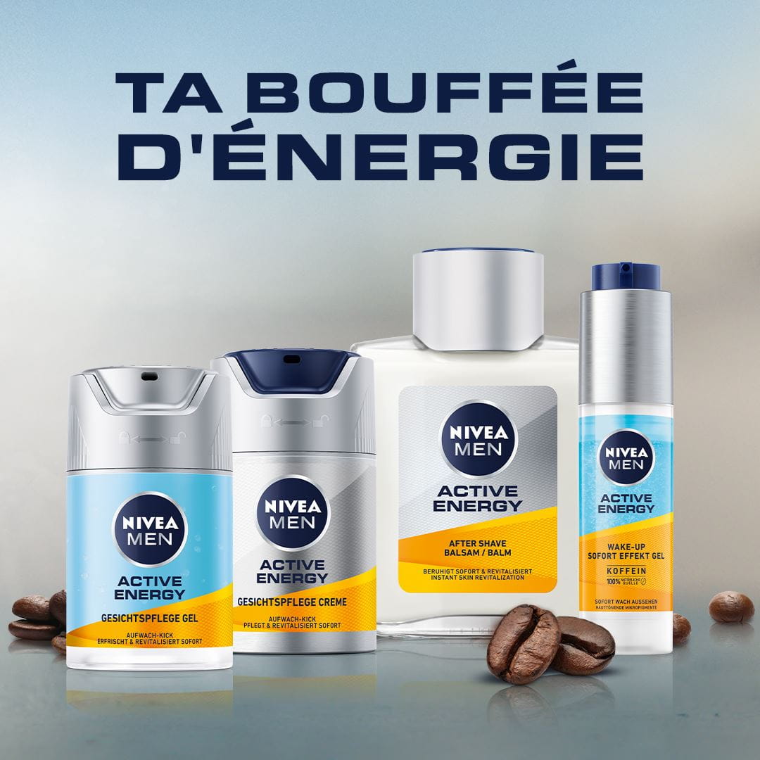 Tous les produits Active Energy NIVEA MEN en un coup d’oeil 