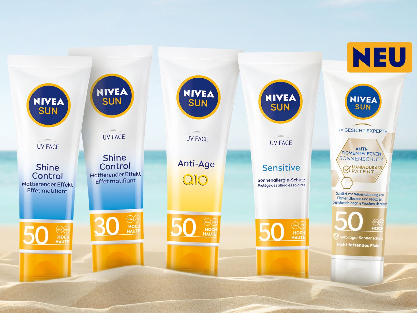 Die NIVEA Sun UV Face Produktreihe