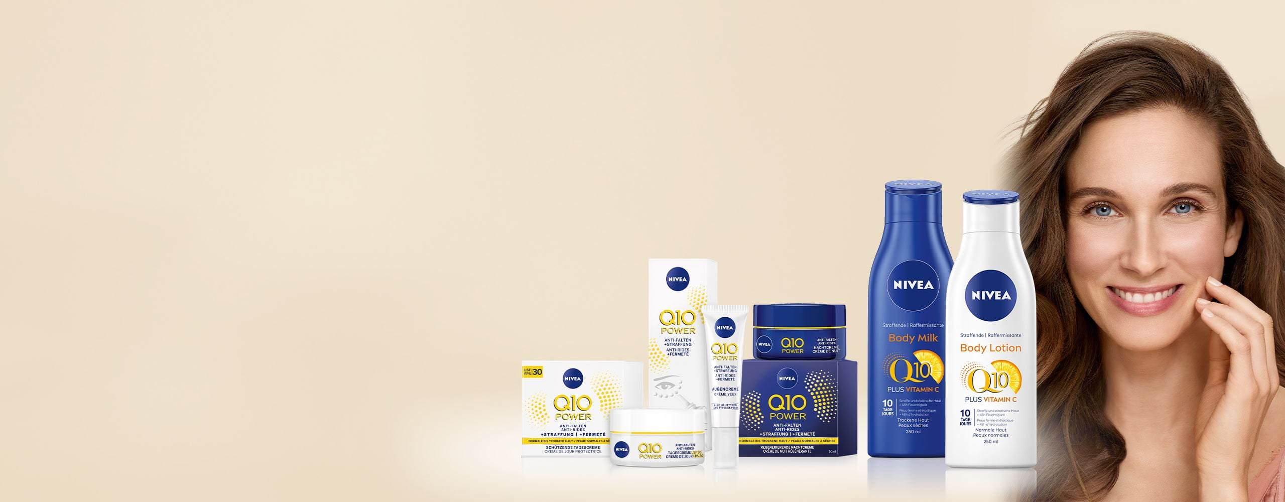 Q10 Power Body and Face products
