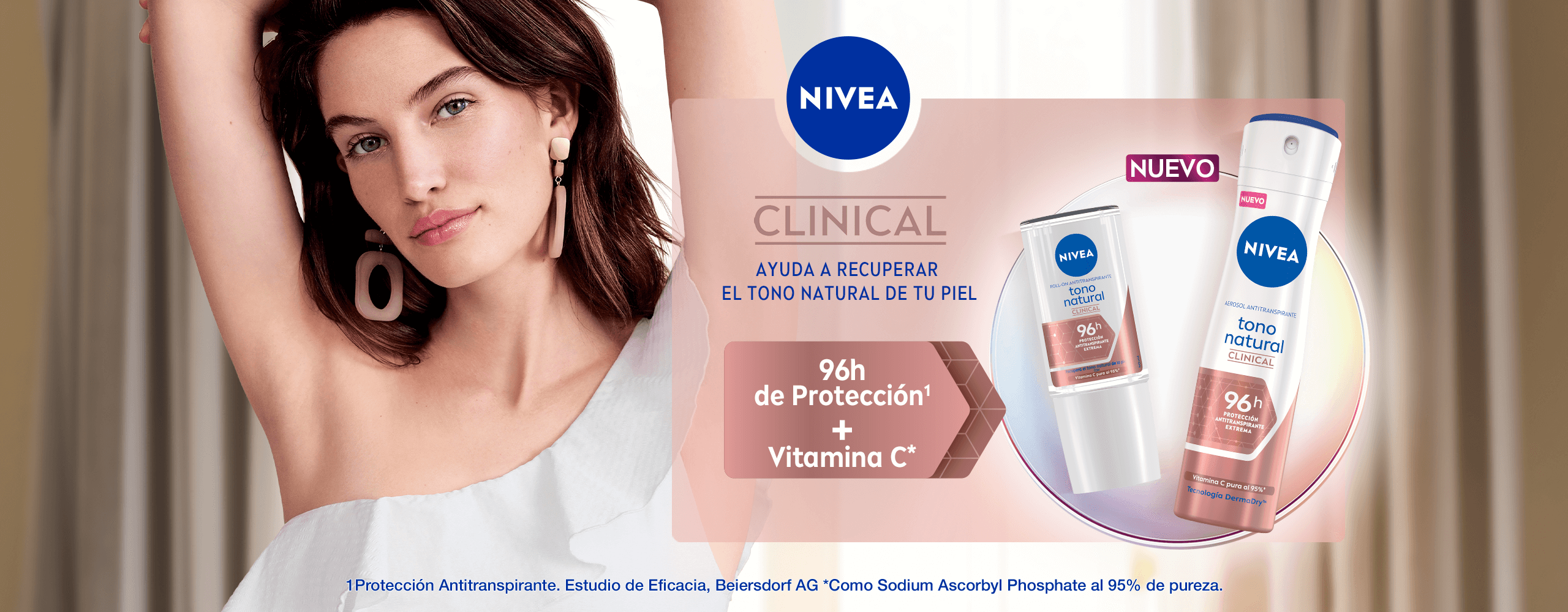Banner Home Nivea Deo Clinical Para Mujer