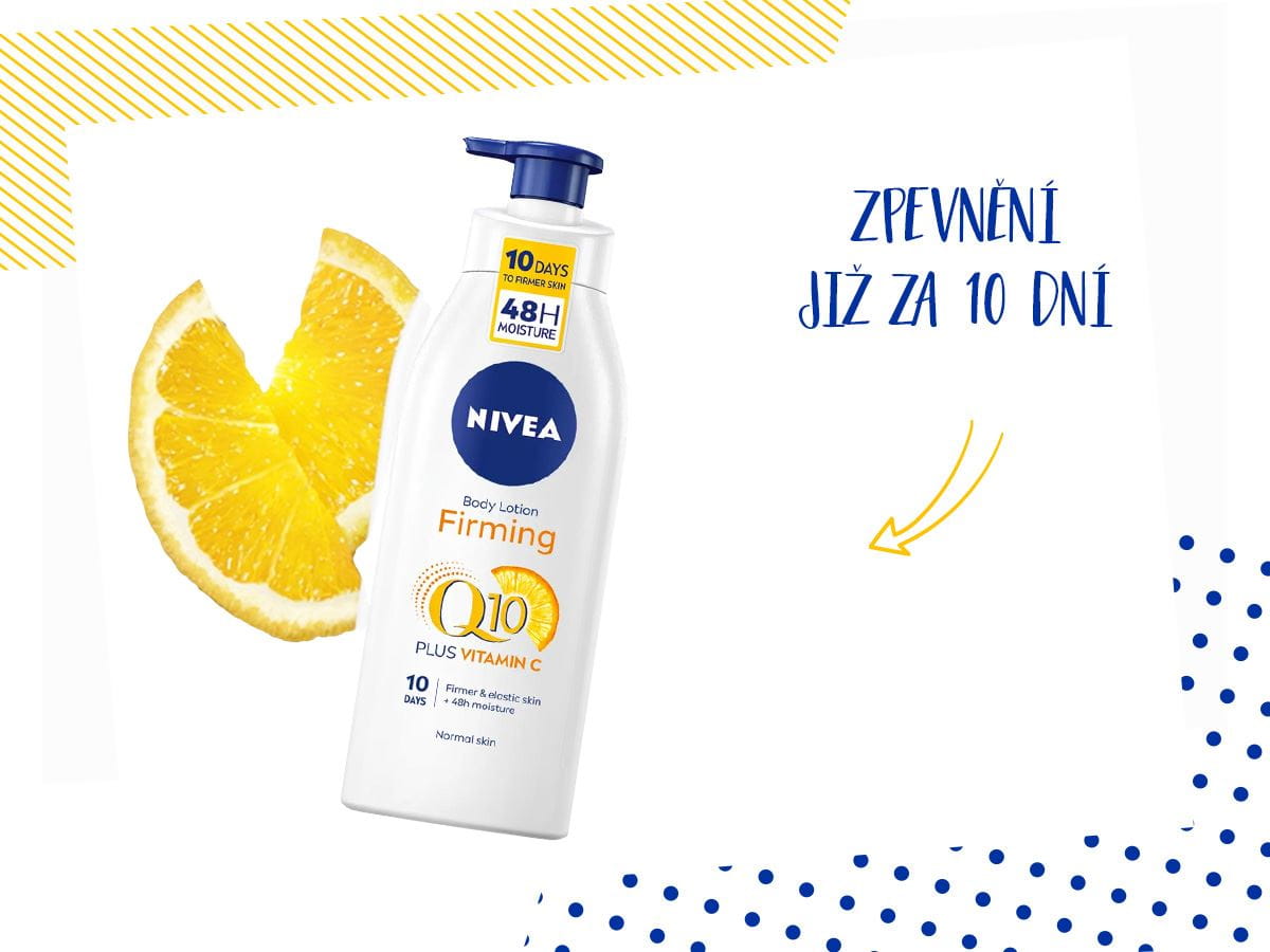 ZPEVŇUJÍCÍ TĚLOVÉ MLÉKO Q10 + VITAMIN C