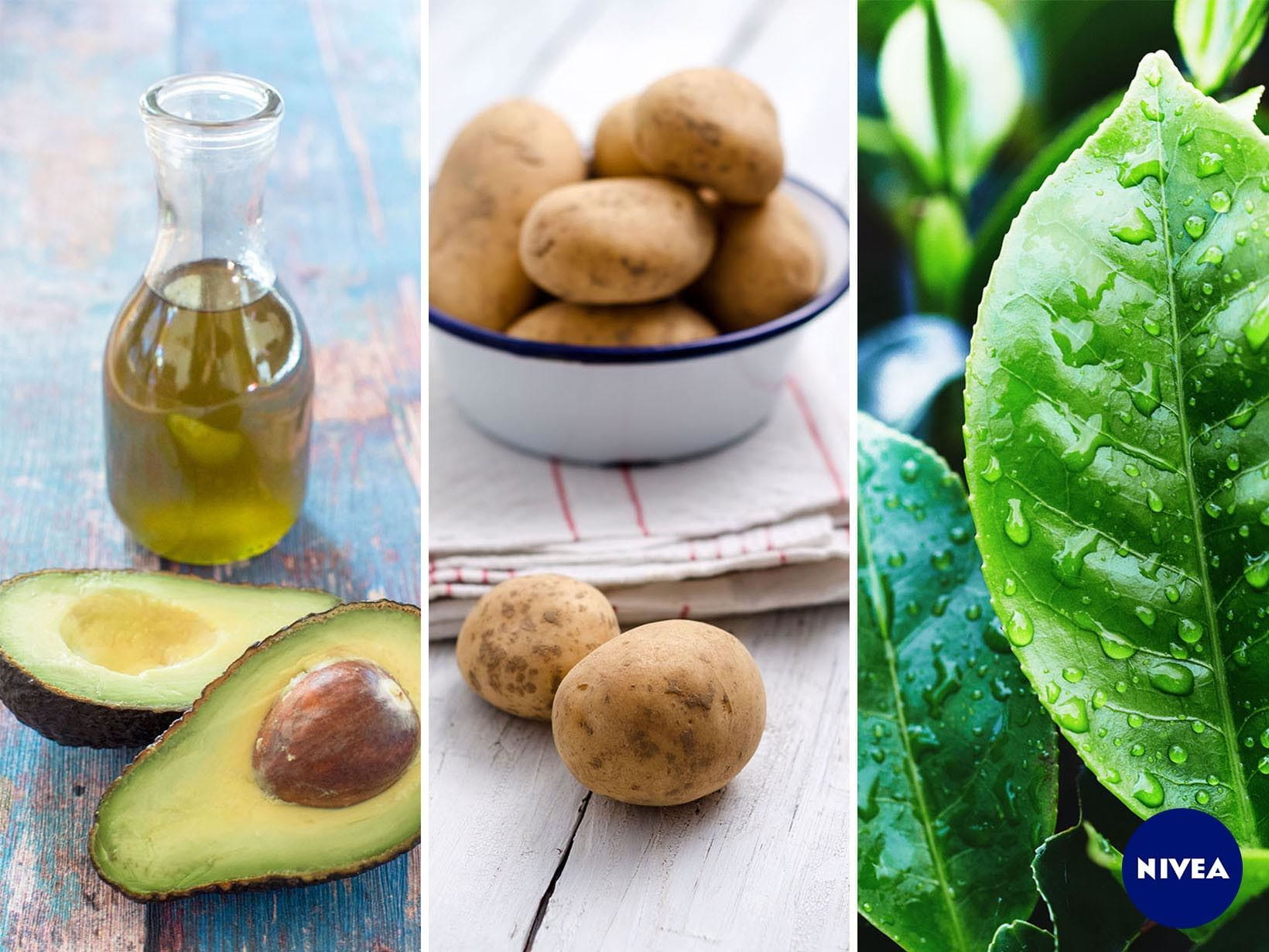 Avocadomaske für die Augen