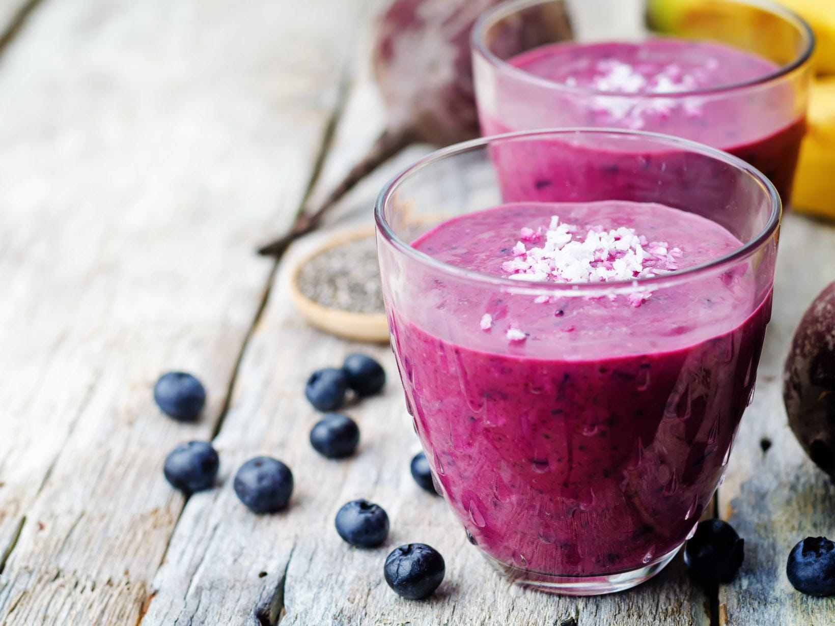 Heidelbeer-Smoothie mit Roter Bete