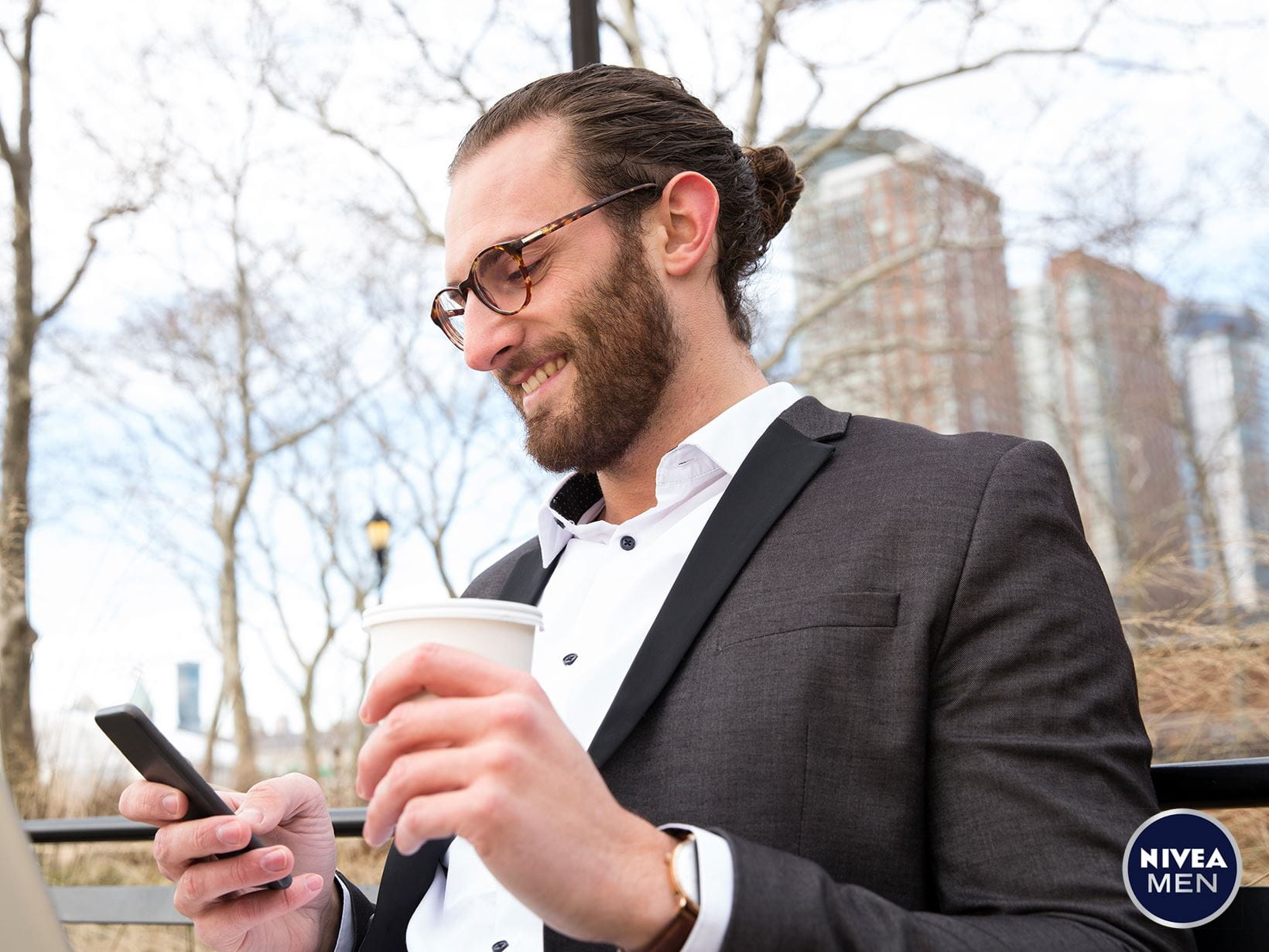 Man-Bun-Varianten: Der Sleek Style