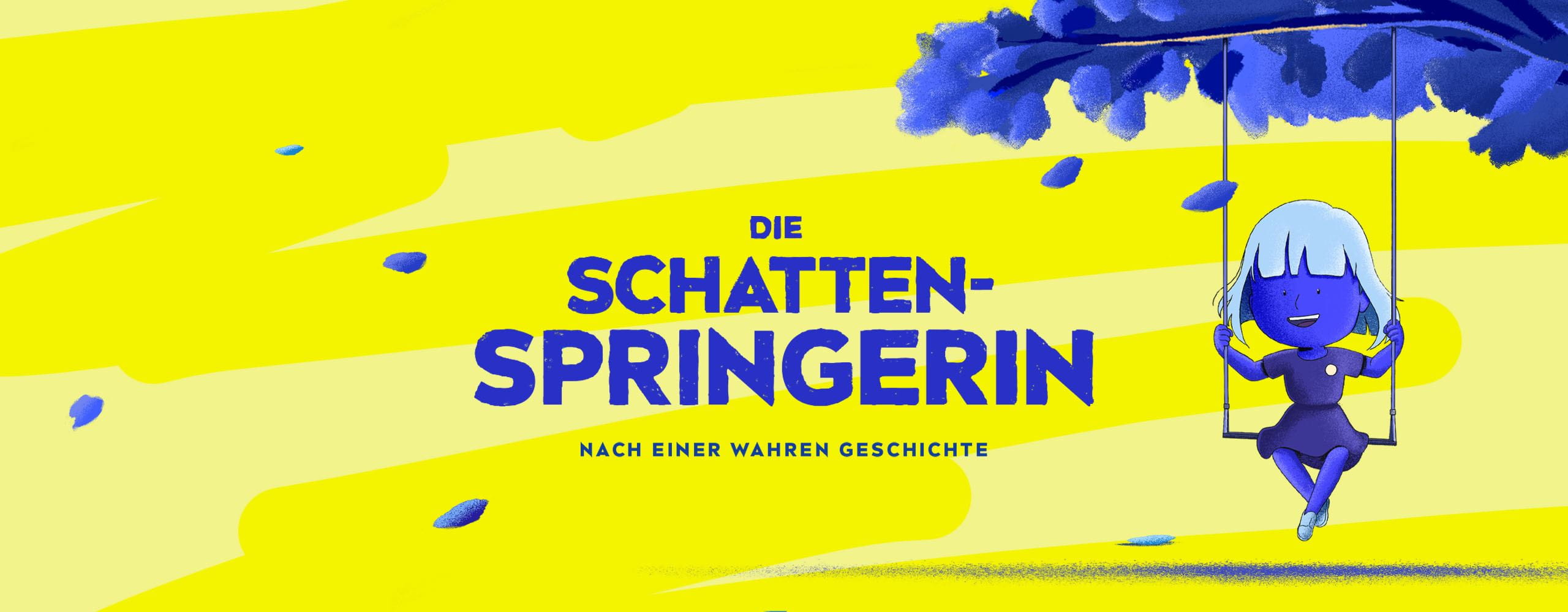 Charlotte leidet an einer seltenen Hauterkrankung. Deshalb schaukelt sie unter einem Baum, wo sie vor der Sonne geschützt ist.