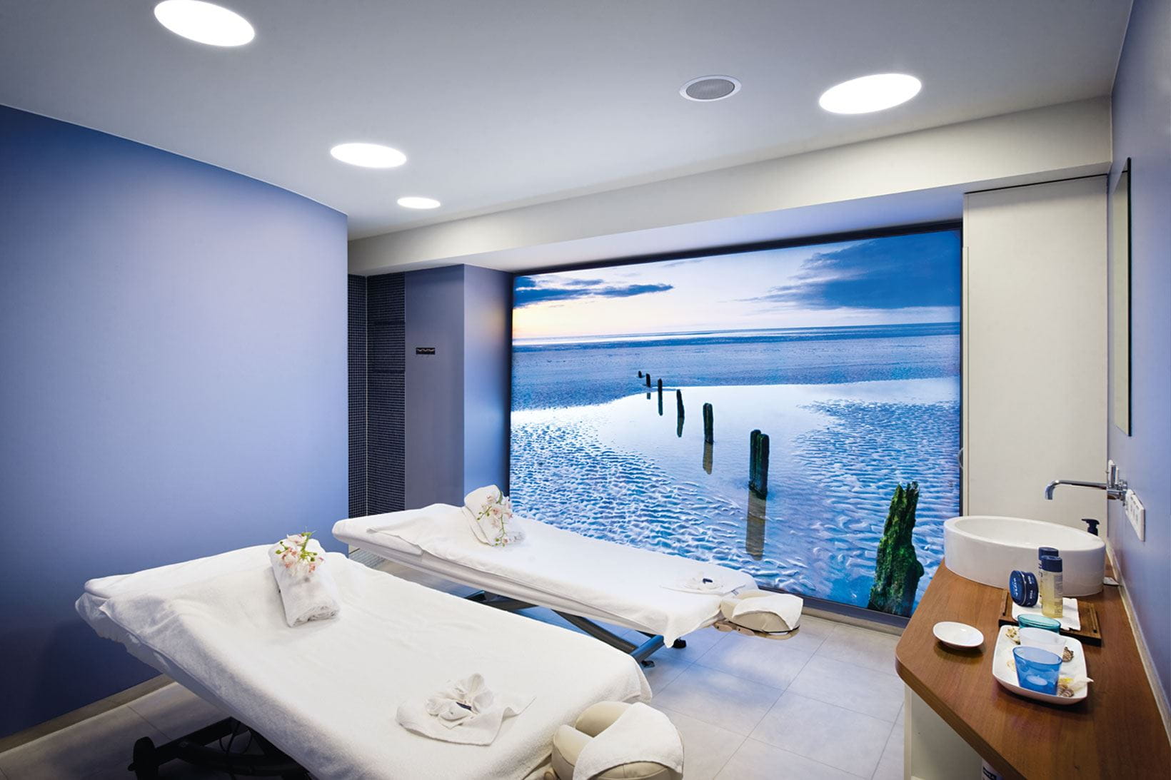 Die Behandlungsräume im NIVEA Haus wurden liebevoll eingerichtet für ein einzigartiges Ambiente