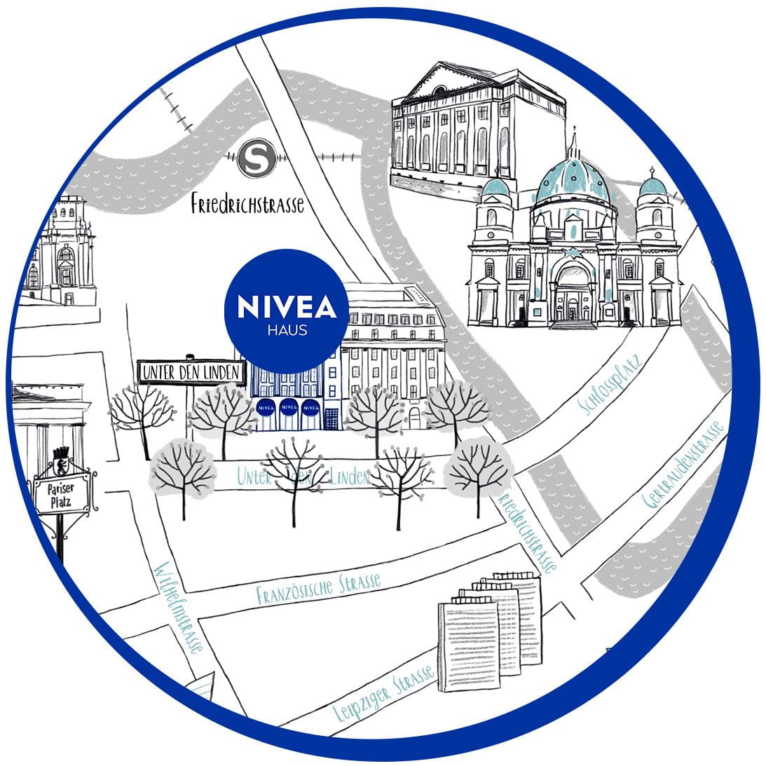 NIVEA Haus Standort Berlin Karte