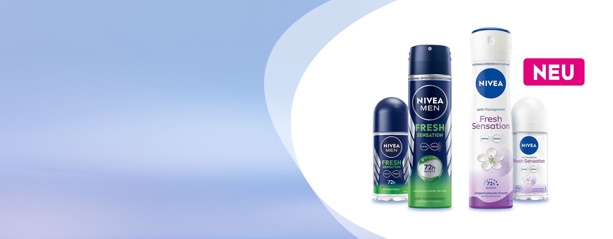 Die NIVEA Fresh Sensation Deos