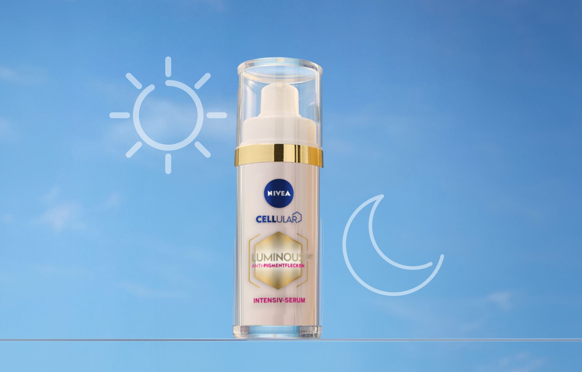 LUMINOUS630® Anti-Flecken-Serum als Bestandteil der LUMINOUS630®-Hautpflegeroutine.
