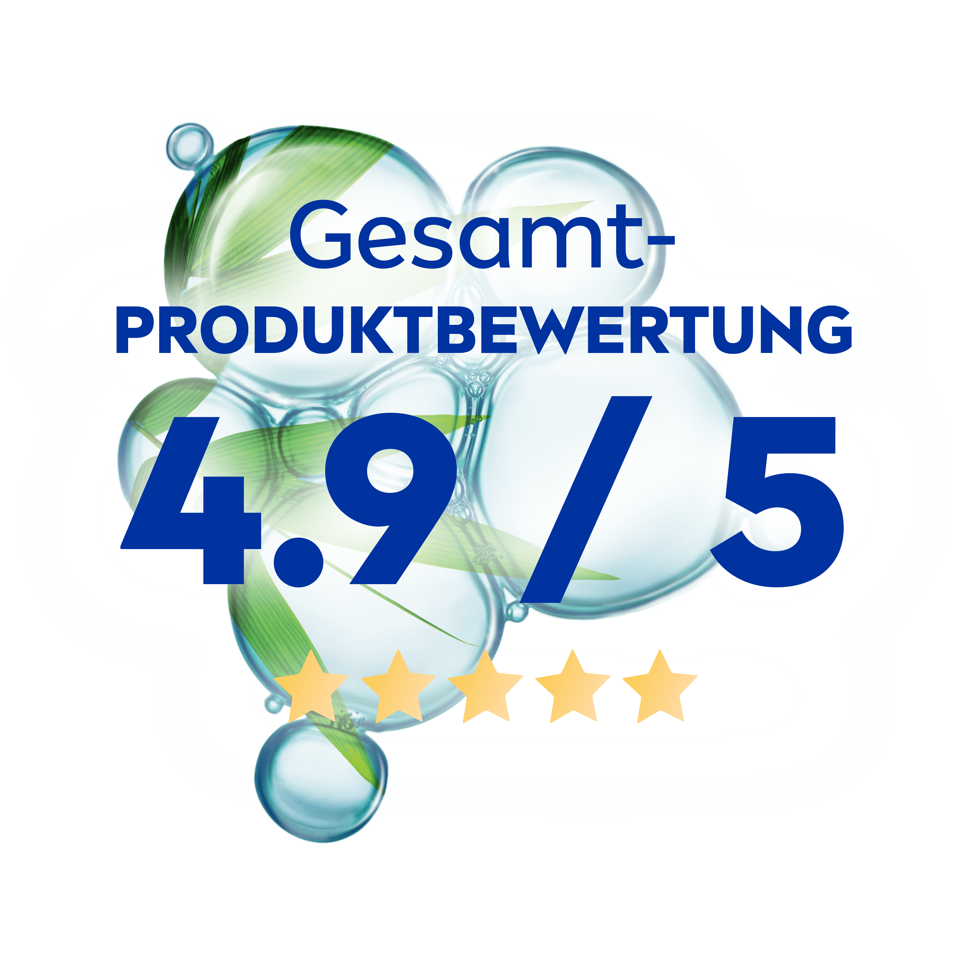 Gesamt-Produktbewertung 4,9 von 5 Sternen