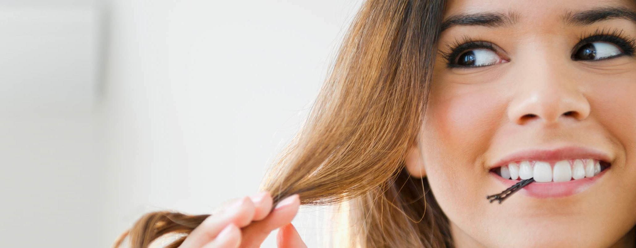 Frisuren mit Haarspangen