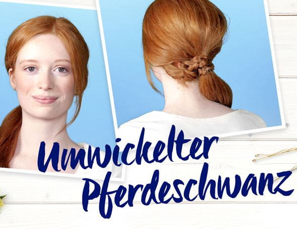 Trendfrisur: Umwickelter Pferdeschwanz